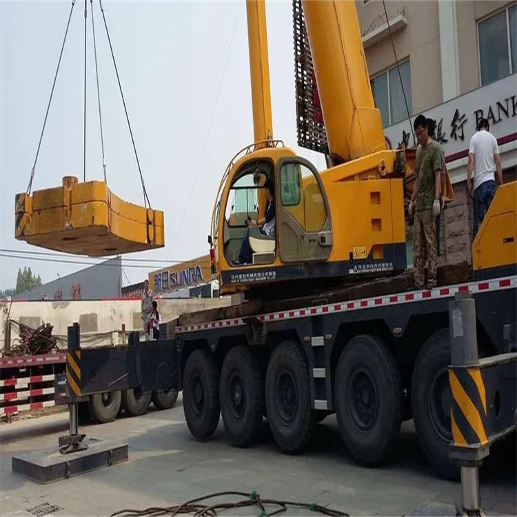 天河当地吊车出租|机器吊装|75吨|工厂搬迁服务